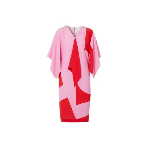 Burberry Short Sleeved Dresses Women's Pink