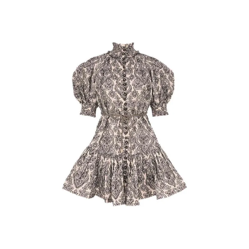Zimmermann Wylie Lantern Mini Dress-0