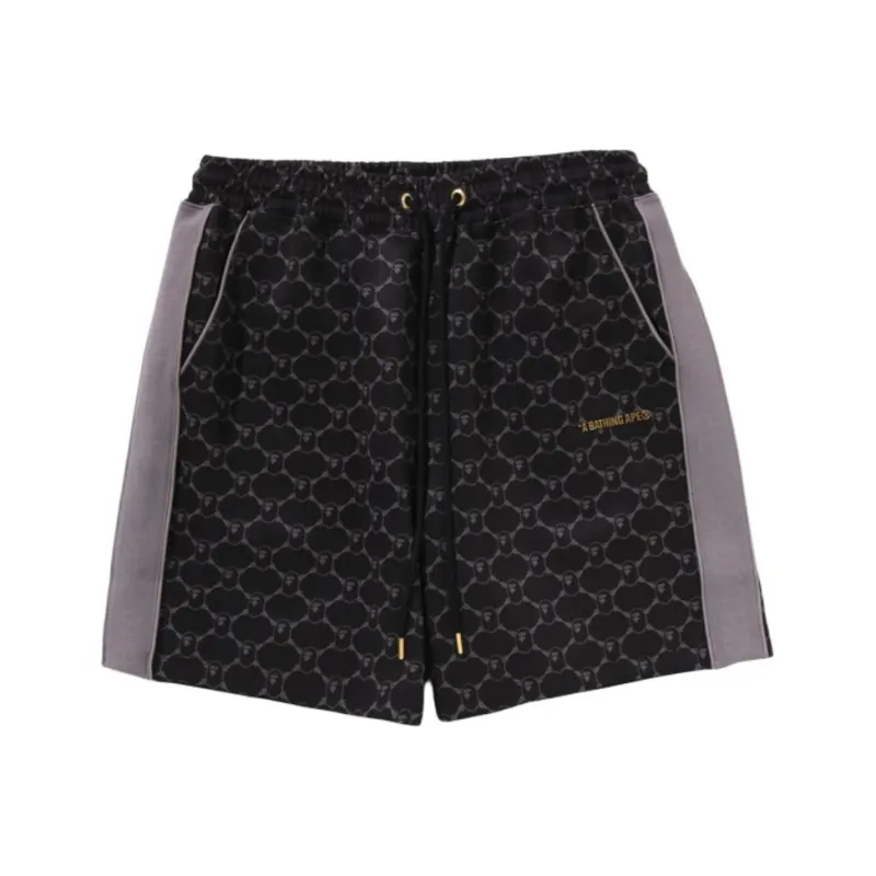 Bape College Monogram Relaxed Fit Sweat Shorts-3