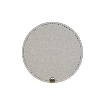 JIXUAN Portable Refillable PU Leather Rotating Stainless Steel Cute Impact Resistant Make Up Mirrors