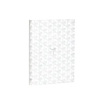 GOYARD Canvas With Calfskin Storage Bag Unisex White