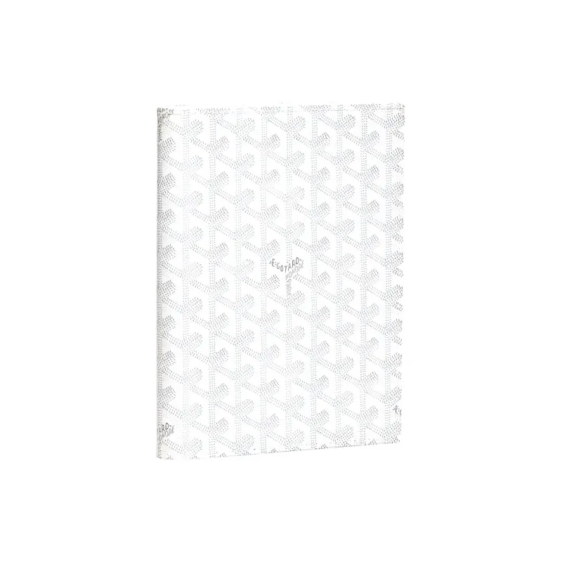 GOYARD Canvas With Calfskin Storage Bag Unisex White-0