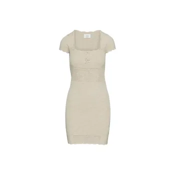 ARITZIA Wilfred Reception Dress Short-Sleeved Dresses Women's Heather Bone