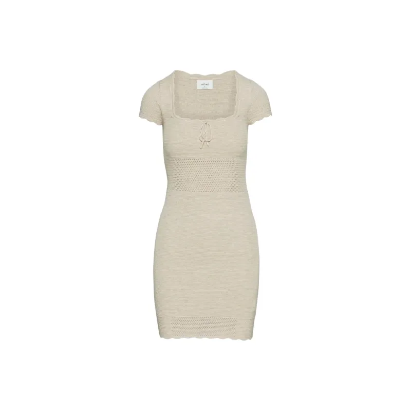 ARITZIA Wilfred Reception Dress Short-Sleeved Dresses Women's Heather Bone-0