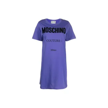 MOSCHINO Logo print T shirt Dress