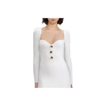 Self portrait Long Sleeved Dresses Women's White