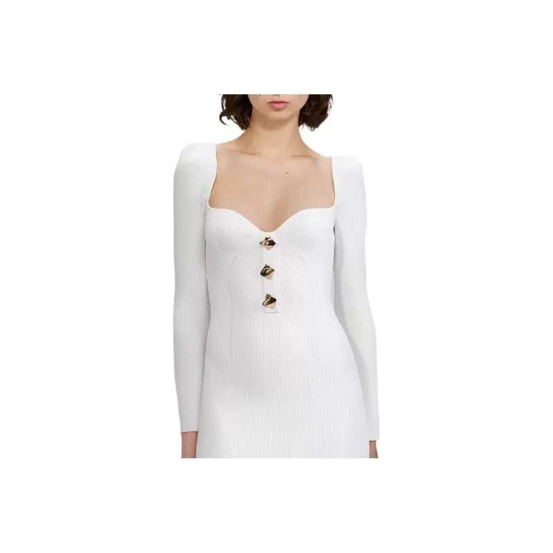 Self portrait Long Sleeved Dresses Women's White-0