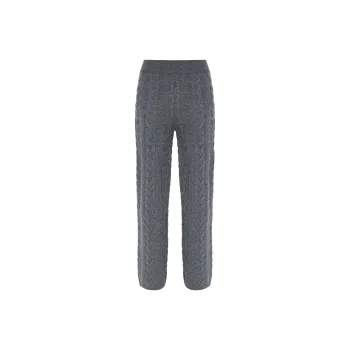 Lisa Yang Dagny Cable-knit Cashmere Trousers