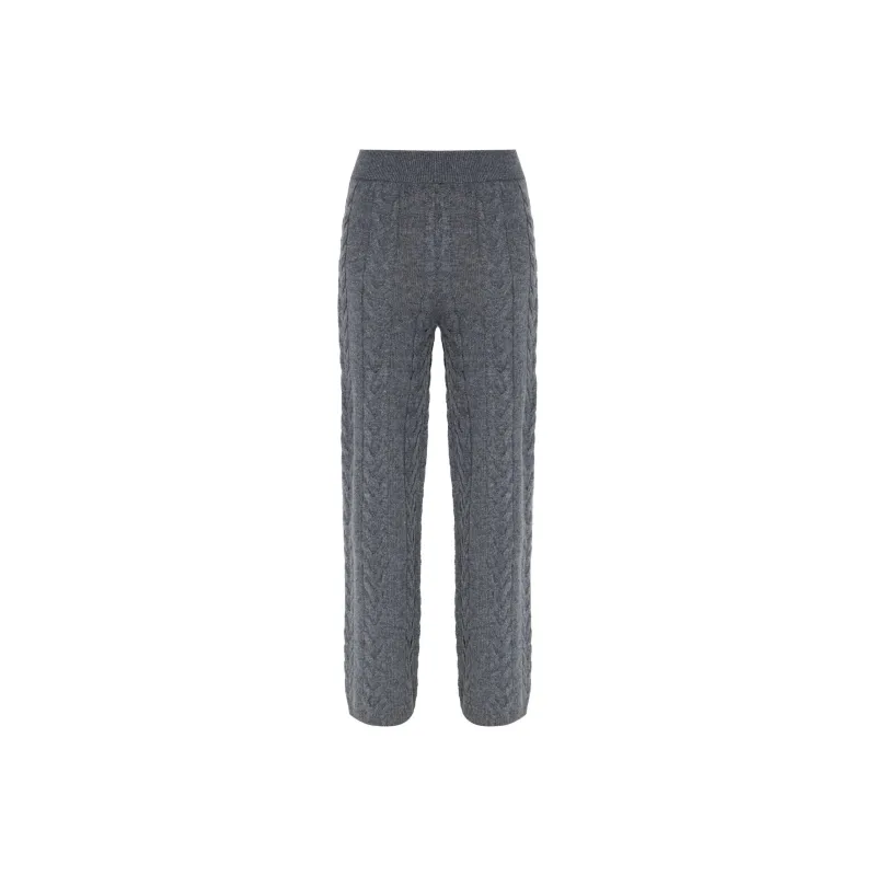 Lisa Yang Dagny Cable-knit Cashmere Trousers-0