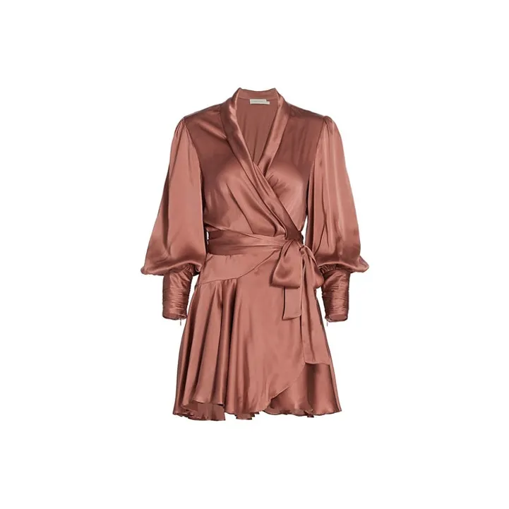 Zimmermann Long-Sleeved Dresses Women's Rose Pink-0