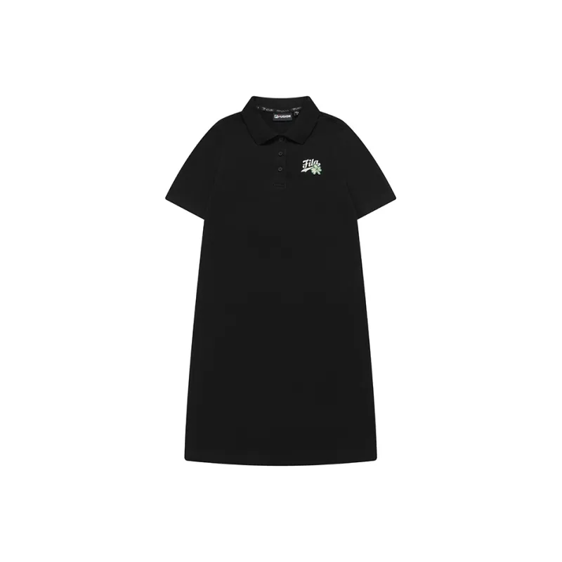 FILA FUSION SS24 Short Sleeved Dresses Women's Jet Black-0