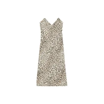 THEORY Slip Dresses Women's Small Leopard Print