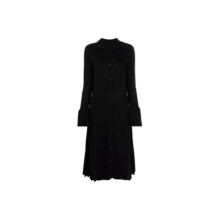 Sacai Long-Sleeved Dresses Women's Black-0