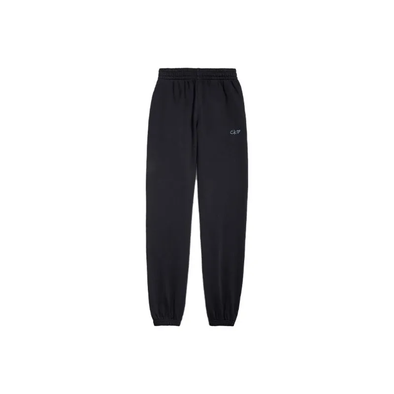 Calvin Klein JENNIE Series Knitted Sweatpants Women's Space Black-0