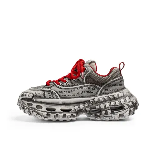 AD Height Increasing Abrasion Resistant Low Top Chunky Sneakers Men's