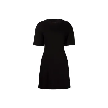 Alexander McQueen Short Sleeved Dresses Women's Black