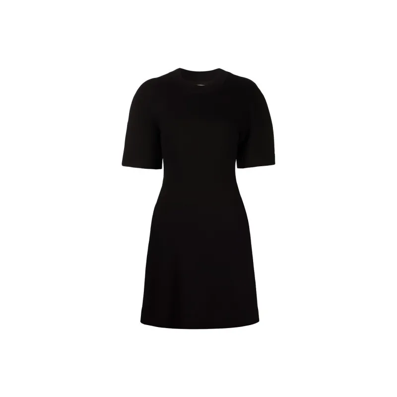 Alexander McQueen Short Sleeved Dresses Women's Black-0