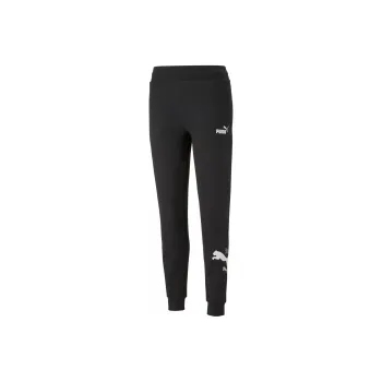 PUMA ESS+ LOGO POWER PANTS TR Knitted Sports Pants Women's Black