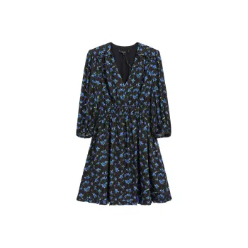 Bebe Short Sleeved Dresses Women's Black Multicolor