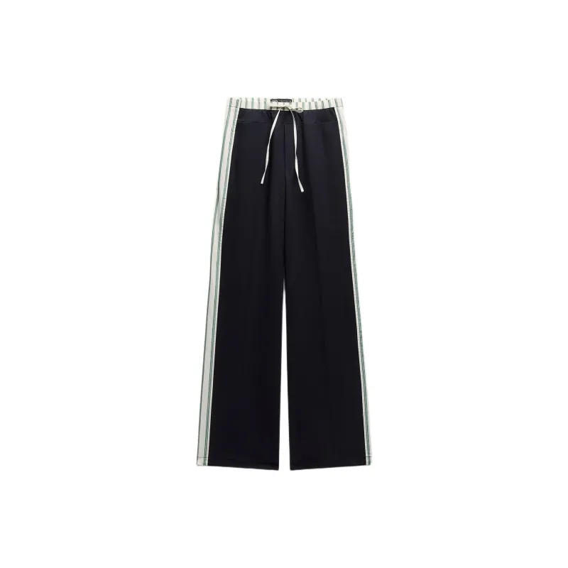 ZARA Casual Pants Women's Deep Sea Blue-0