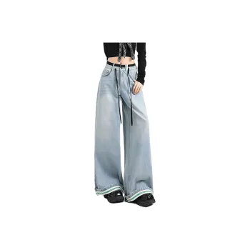 TUSHIFEI Jeans Women's Light Blue