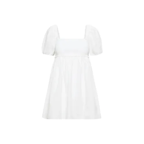 ARITZIA Sunday Best Hadley Poplin Dress Short-Sleeved Dresses Women's White/White