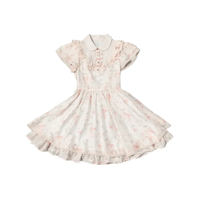 LALAJK Short Sleeved Dress Women's Pink-0