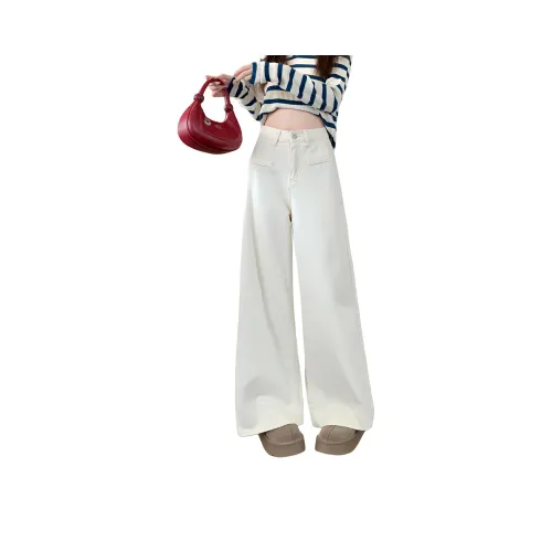 XIAOJUCHUANLI Jeans Women's Apricot
