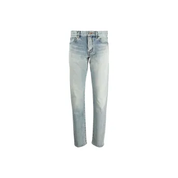 SAINT LAURENT Button Detailed Skinny Jeans