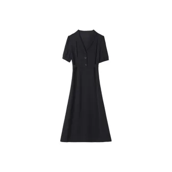 ETSE Short Sleeved Dresses Women's Black