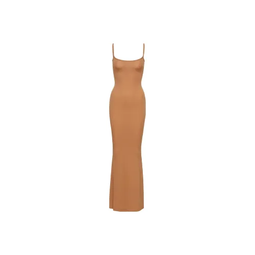 Skims Slip Dresses Women's Camel/CAMEL