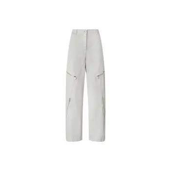 PINKO Zip Detailed Wide Leg Trousers