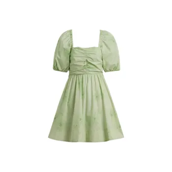 COACH Short Sleeved Dress Women's Green
