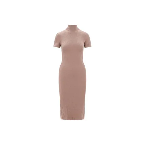 FENDI Monogrammed Turtleneck Dress
