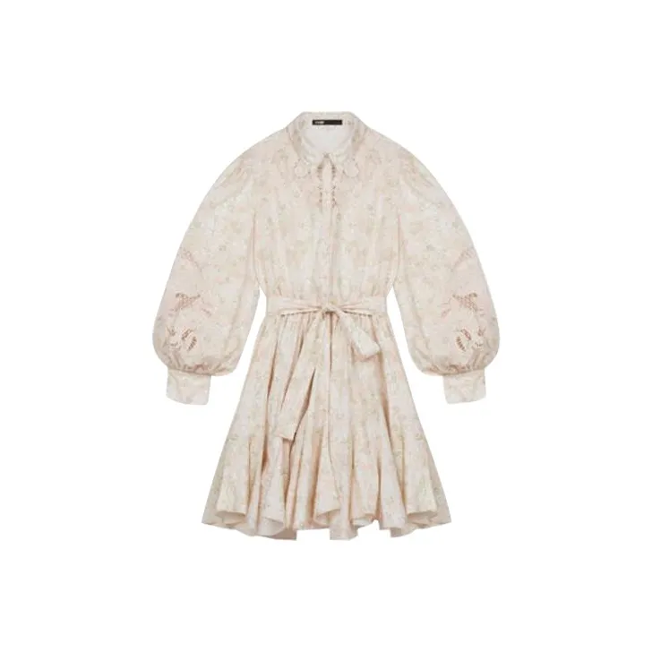Maje Long-Sleeved Dresses Women's White-0