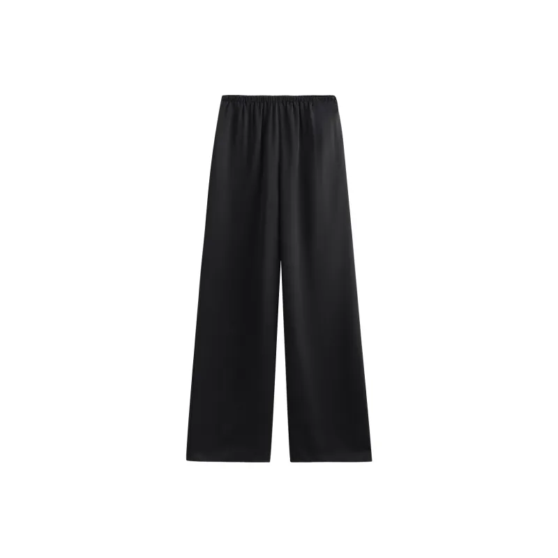 Initial Language Casual Pants Women's Black-0