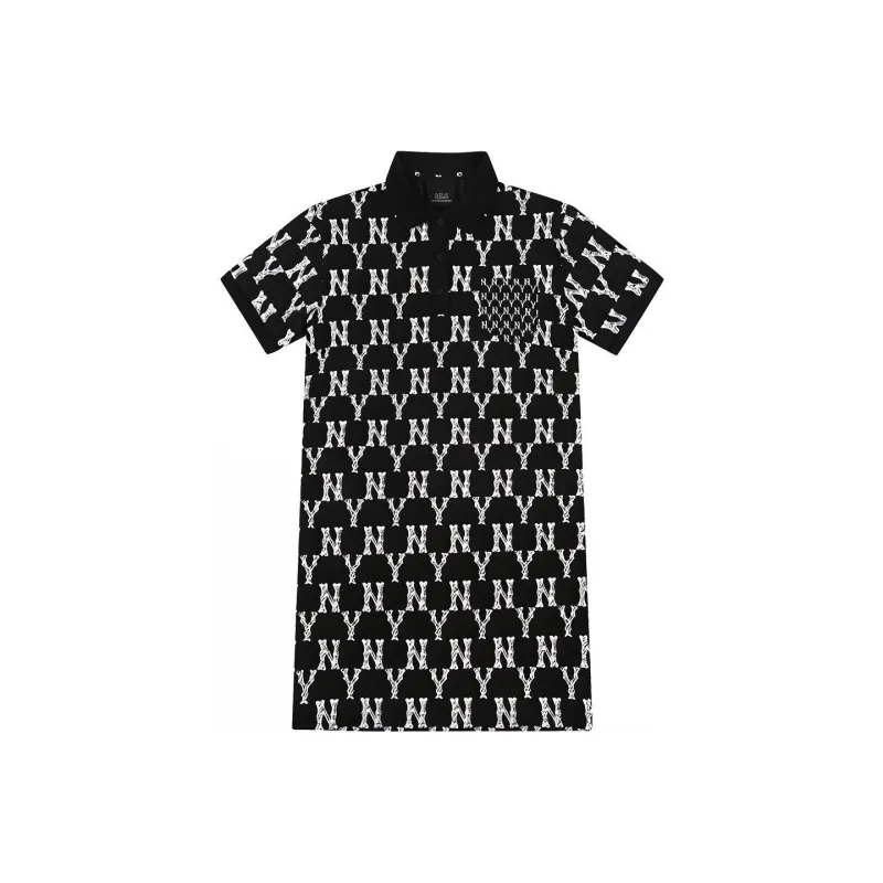 MLB Short Sleeved Dresses Women's Black-0