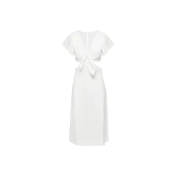 ARITZIA Little Moon Elba Linen Dress Short-Sleeved Dresses Women's White/White