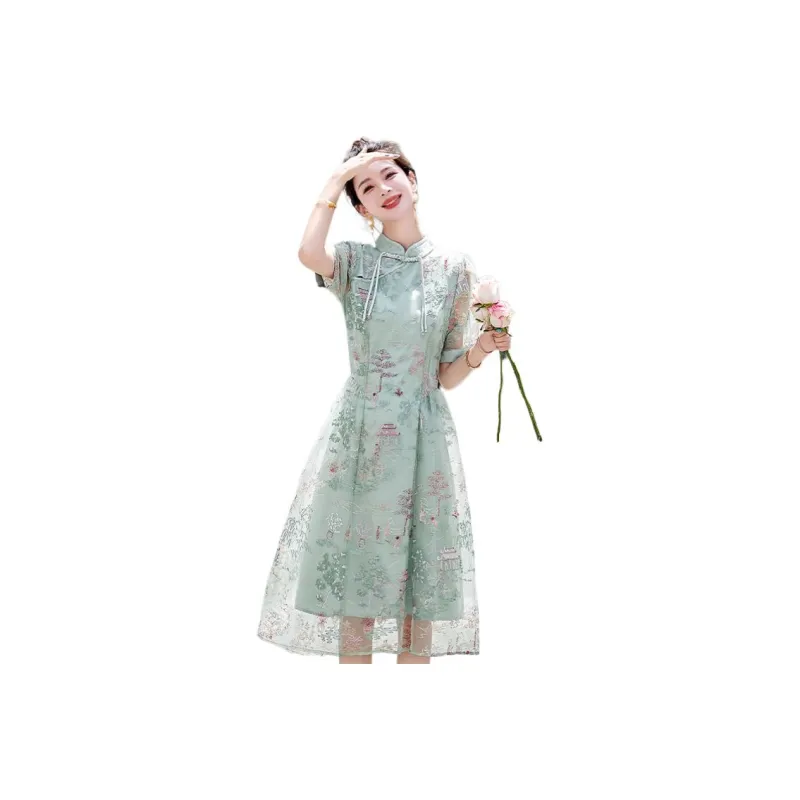 La Chapelle Short Sleeved Dress Women's-9