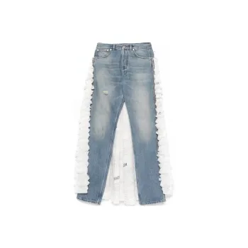MOSCHINO Ruffled train Jeans