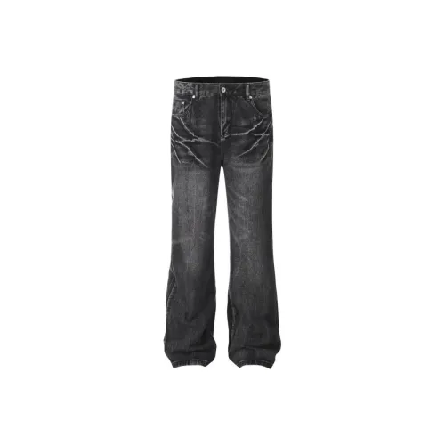 dme】 Jeans Unisex Charcoal Black