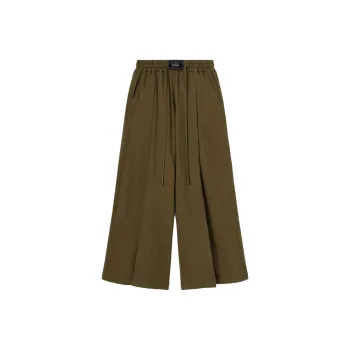 PALM ANGELS Logo-patch Jersey Palazzo Pants