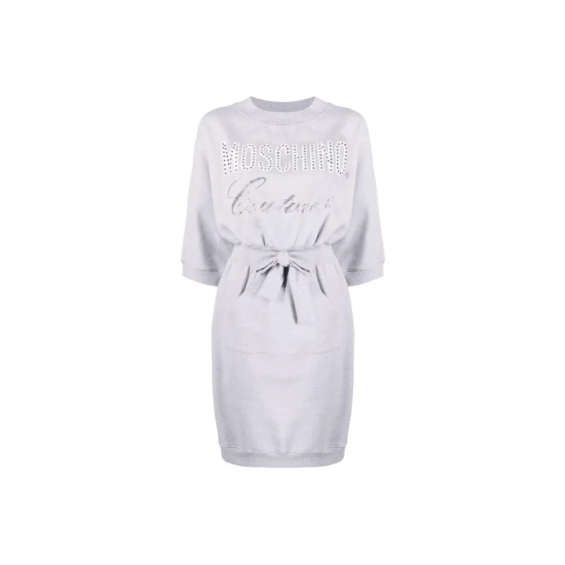 MOSCHINO Long-Sleeved Dresses Women's Gray-0