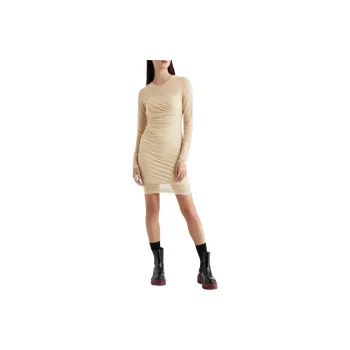 CK/Calvin Klein Long Sleeved Dress Women's Apricot