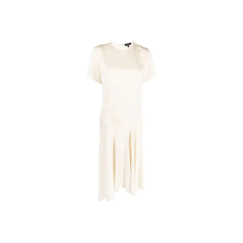THEORY Short-Sleeved Dresses Women's White-0