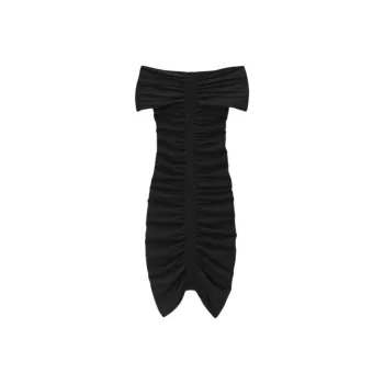 Alexander Wang Off Shoulder Ruched Dress