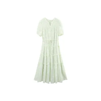 A Paradise For Awakening Short Sleeved Dresses Women's