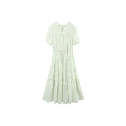 A Paradise For Awakening Short Sleeved Dresses Women's