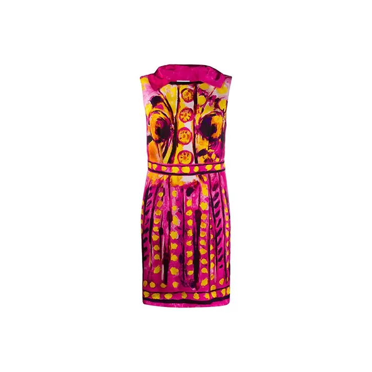 MOSCHINO Brushstroke Print Sleeveless Dress-0