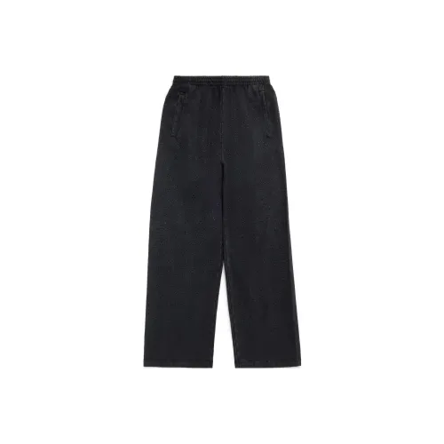 Balenciaga SS23 Knitted Sports Pants Loose Fit Style Women's Black